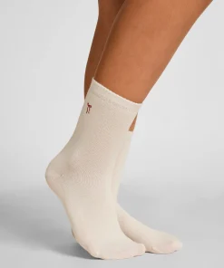 Crew-Socken aus Modal - Weiß