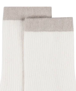 Crew-Socken aus Modal - Weiß
