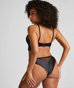 Cynthia Brazilian mit hohem Beinausschnitt - Schwarz