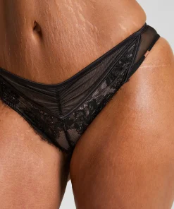 Cynthia Brazilian mit hohem Beinausschnitt - Schwarz
