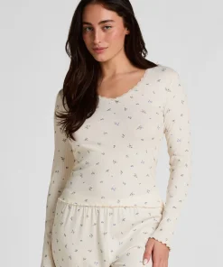 Daisy Pyjama Oberteil - Weiß