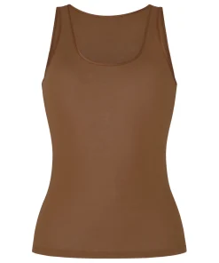 Damen Singlet Basic - Braun