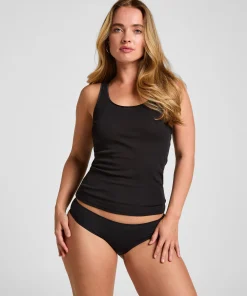 Damen Singlet Basic - Schwarz