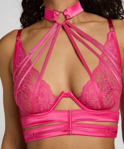 Emmeline Unwattierter Longline-Bügel-BH - Rosa