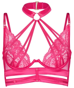 Emmeline Unwattierter Longline-Bügel-BH - Rosa