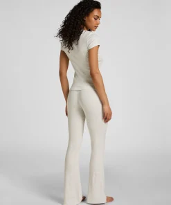 Flared Lounge Pants - Grau