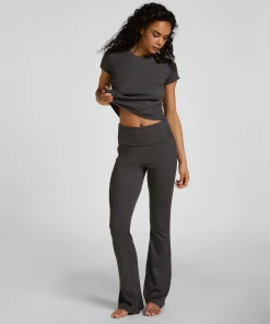 Flared Lounge Pants - Grau