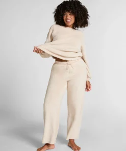 Fluffy-Fleece-Hose - Beige