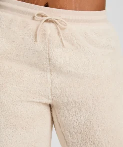 Fluffy-Fleece-Hose - Beige