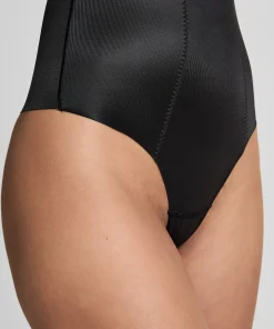 Formender Scuba-Tanga mit hoher Taille - Schwarz