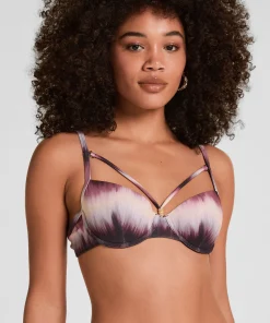 Gepolstertes Bügel-Bikini-Oberteil Mauritius - Lila