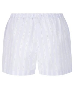 Gestreifte Baumwollshorts - Lila