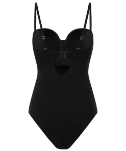 Glatter gepolsterter Body - Schwarz