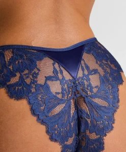 Grace Brazilian mit hohem Beinausschnitt - Blau