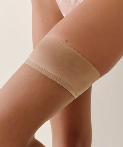 Halterlose Strümpfe 15 Denier Second Skin - Beige