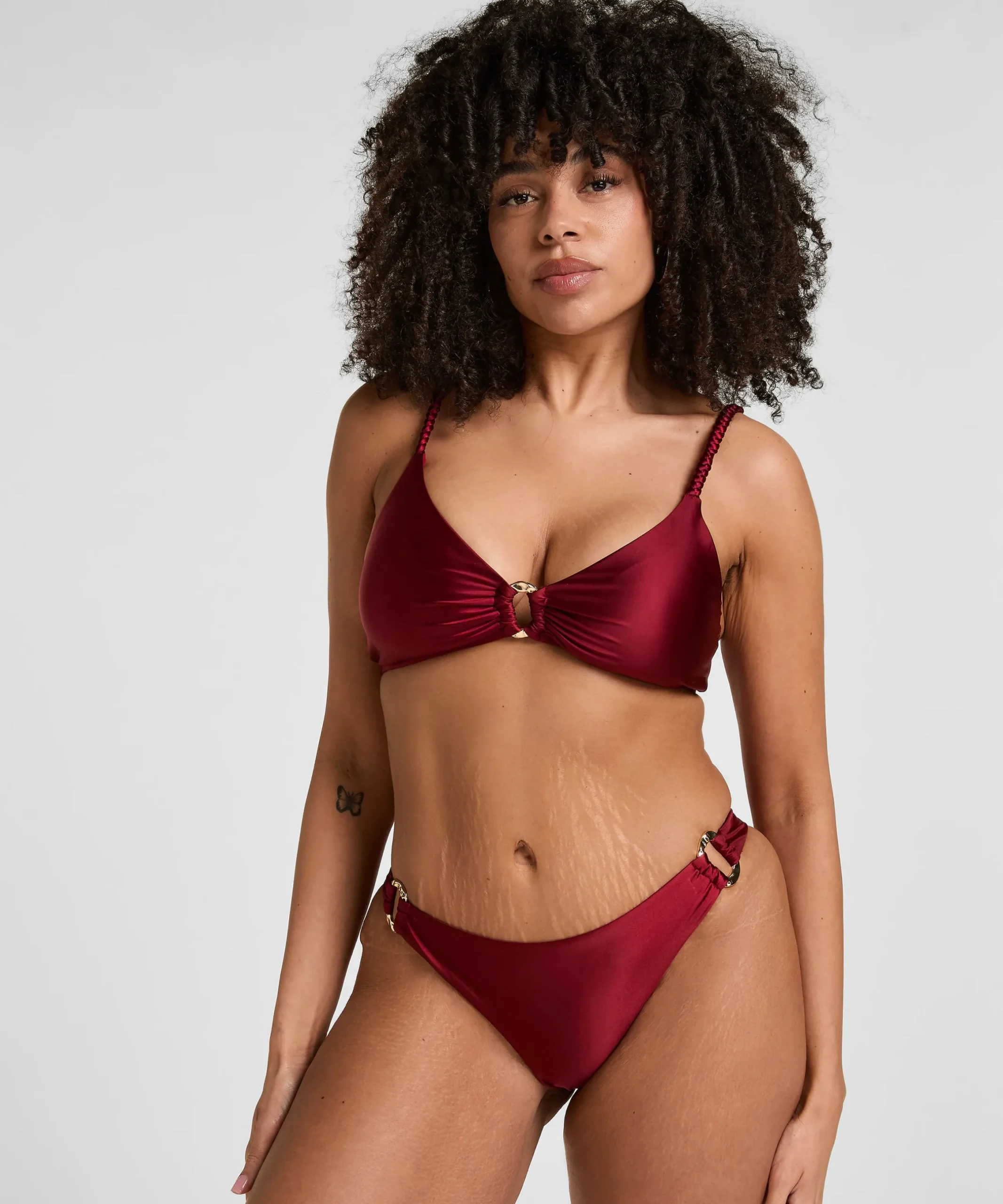 Highleg Bikinihose Bari - Rot