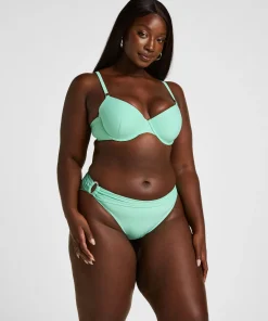 Highleg Bikinihose Luxe - Grün