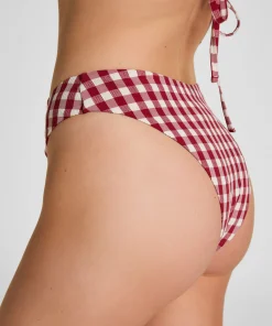 Highleg High-Waist Bikinihose Amalfi - Rot