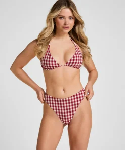 Highleg High-Waist Bikinihose Amalfi - Rot