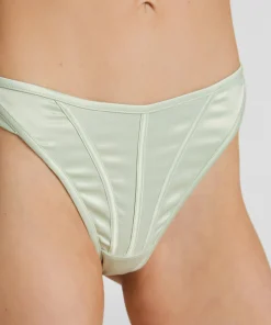 Highleg String Britt - Grün