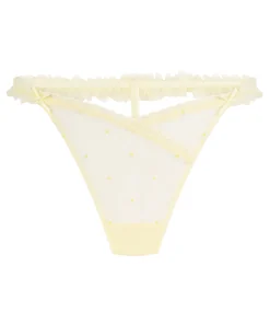 Highleg Tanga Flora - Gelb