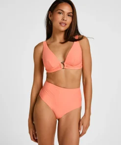 High-Waisted Formende Bikinihose Luxe - Orange