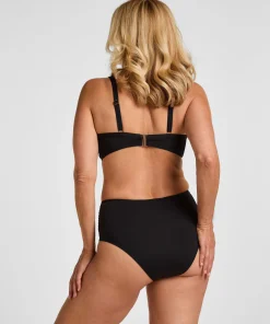 High-Waisted Formende Bikinihose Luxe - Schwarz