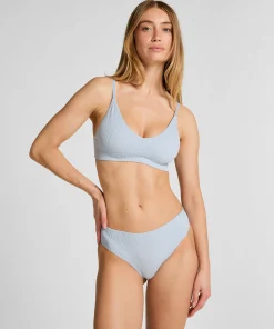 Hoch ausgeschnittener String Dianne - Blau