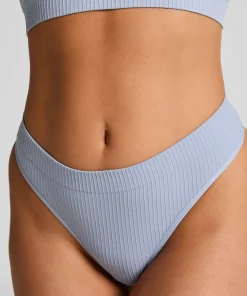 Hoch ausgeschnittener String Dianne - Blau