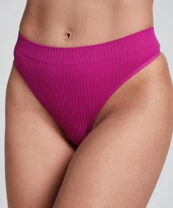 Hoch ausgeschnittener String Dianne - Rosa