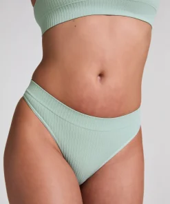 Hoch ausgeschnittener String Dianne - Grün
