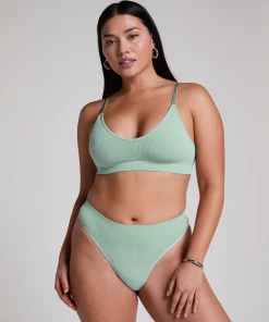 Hoch ausgeschnittener String Dianne - Grün