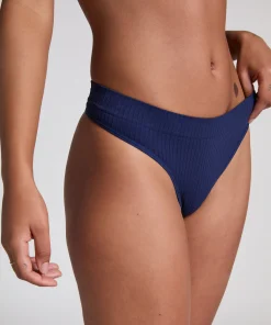 Hoch ausgeschnittener String Dianne - Blau