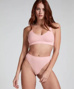 Hoch ausgeschnittener String Dianne - Rosa