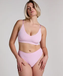Hoch ausgeschnittener String Dianne - Rosa