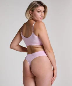 Hoch ausgeschnittener String Dianne - Rosa
