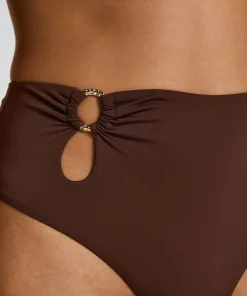 Hoch geschnittener Bikinihose Madrid - Braun
