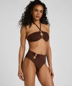 Hoch geschnittener Bikinihose Madrid - Braun