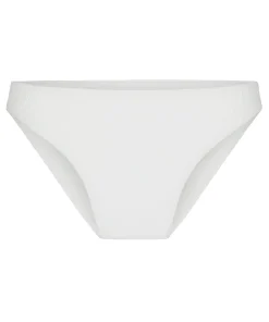 Hoch geschnittener Bikinihose Crinkle - Weiß