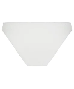 Hoch geschnittener Bikinihose Crinkle - Weiß