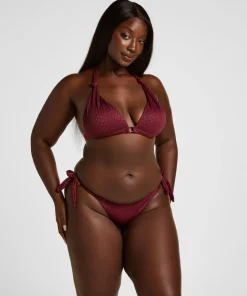 Hoch geschnittener Bikinihose Aruba - Lila