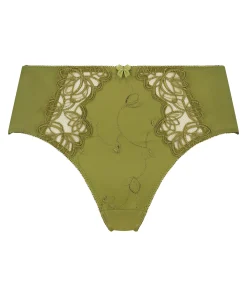 Hochgeschnittener Slip Diva - Grün