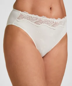Hochgeschnittener Slip Diva - Weiß