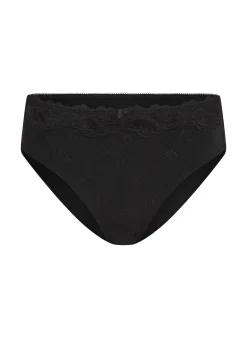 Hochgeschnittener Slip Diva - Schwarz
