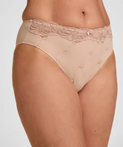 Hochgeschnittener Slip Diva - Beige