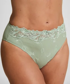 Hochgeschnittener Slip Diva - Grün
