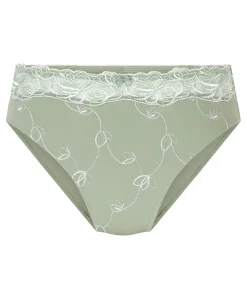 Hochgeschnittener Slip Diva - Grün