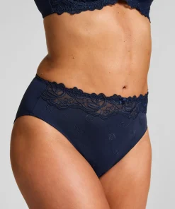 Hochgeschnittener Slip Diva - Blau