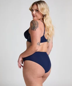 Hochgeschnittener Slip Diva - Blau
