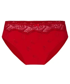 Hochgeschnittener Slip Diva - Rot